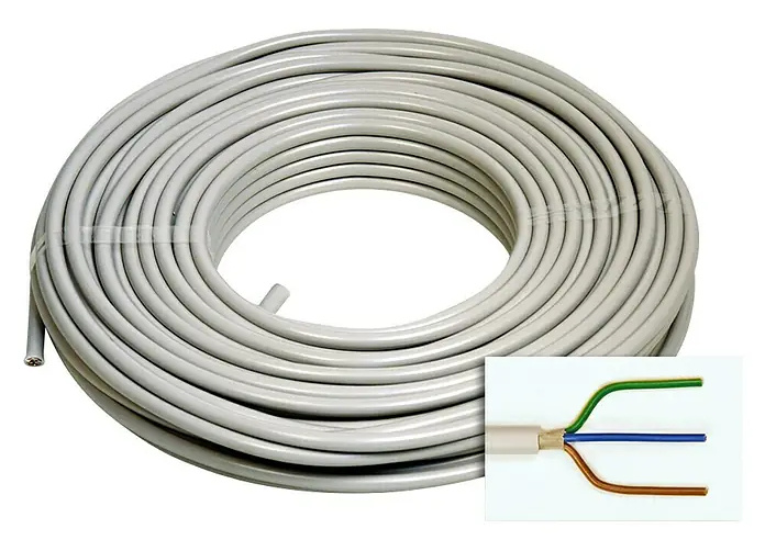 German Opláštěný kabel NYM-J 3x2,5 mm² / 50 m Varianta: ivi1