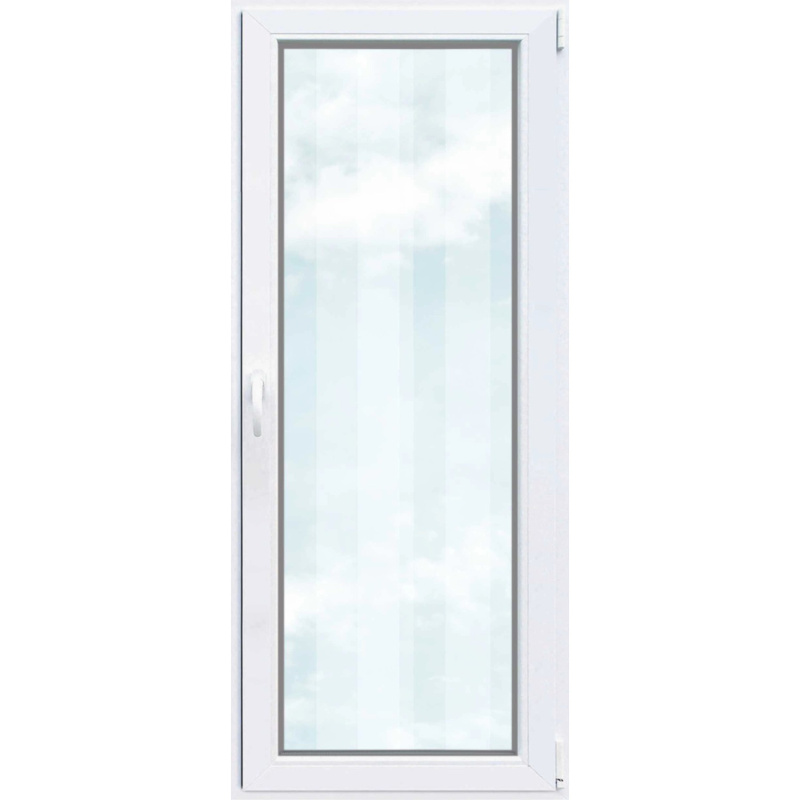 Dveře balkónové plastové 4-komorové, 2-sklo, bílé, 2080 x 880 mm, P