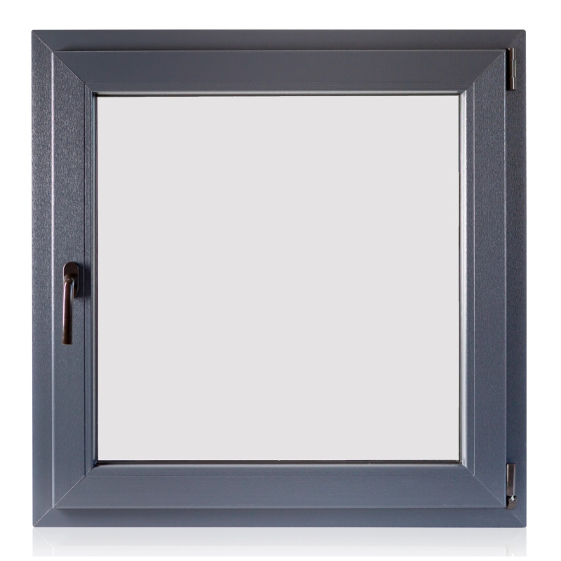 TeraGlass Okno plastové 4-komorové, 2-sklo, antracit, 900 x 1200 x 60 mm, P