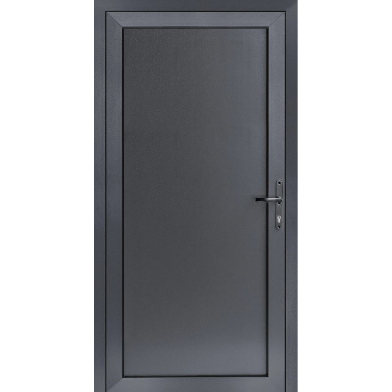 Plastové vedlejší vchodové dveře 4-komorové antracitové/bílé, 980 x 1980 mm, P