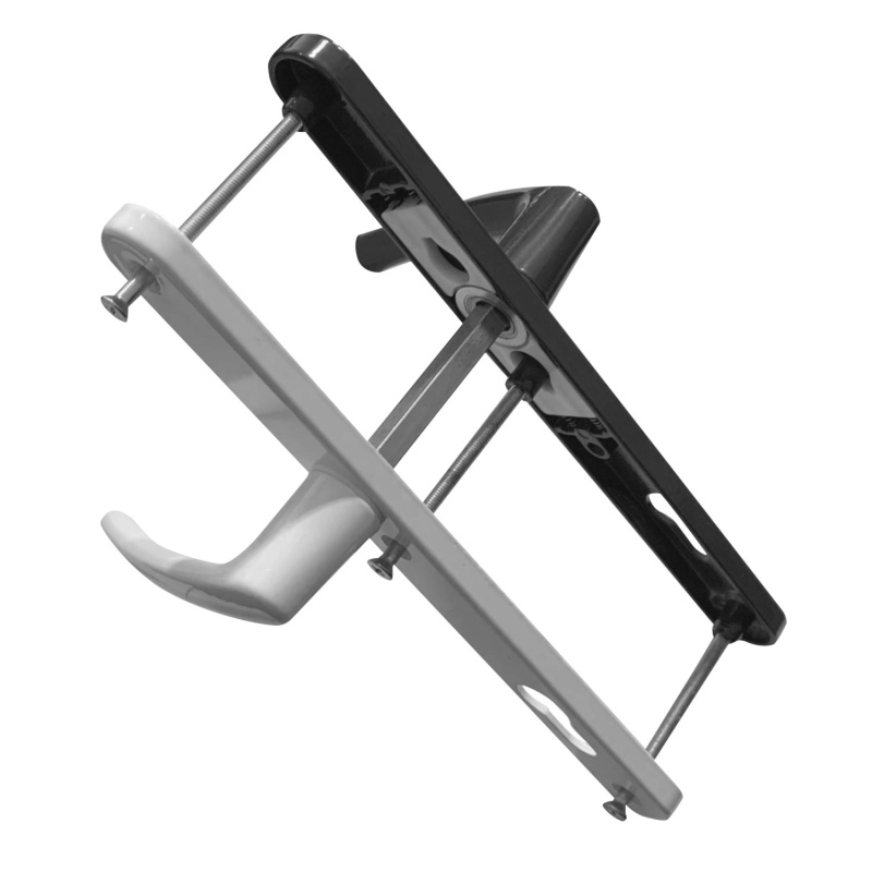 TeraGlass Oboustranná klika, bílá/antracitová