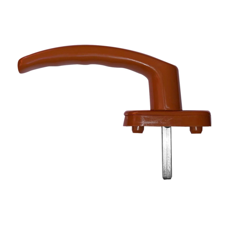 Plastová okenní klika, světle hnědá