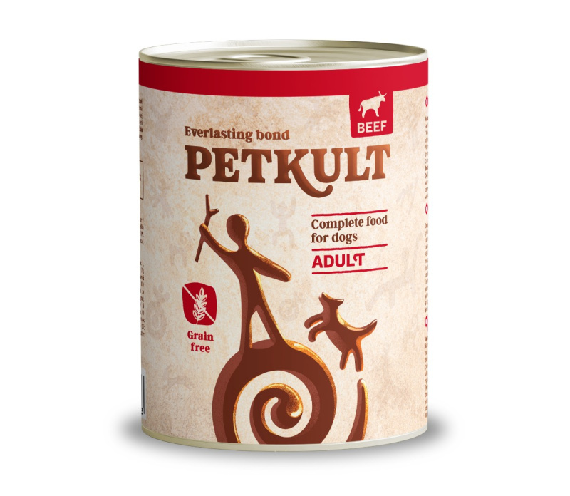 Petkult Konz. Adult 800g - 12ks Hovězí