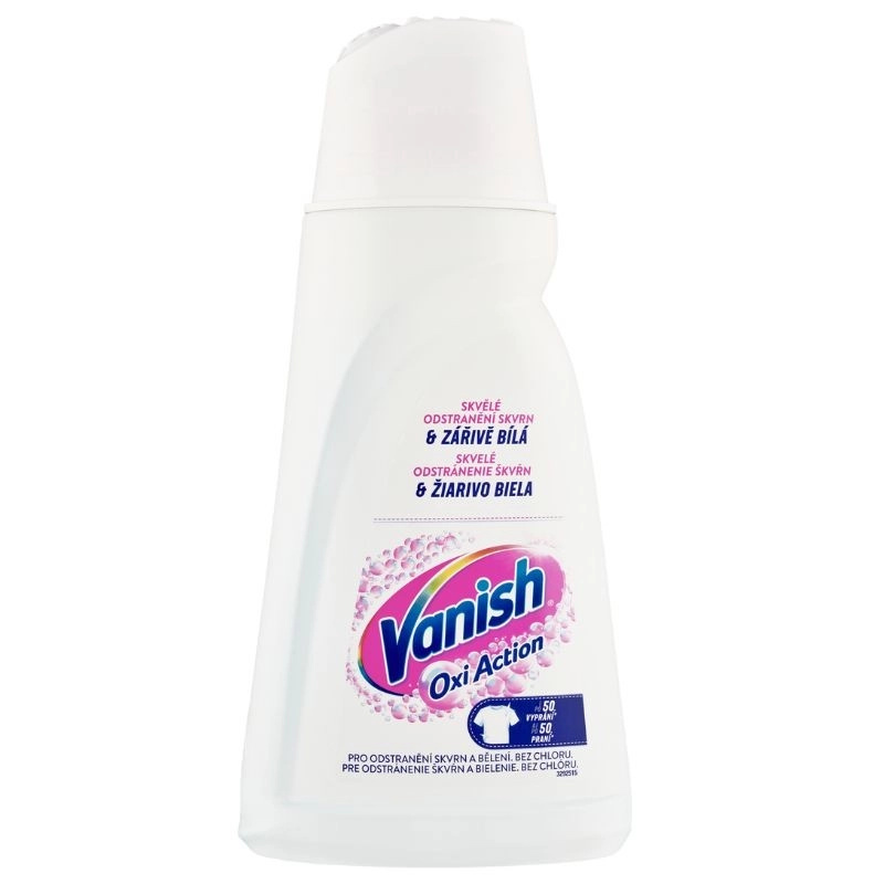 Vanish Oxi Action tekutý odstraňovač skvrn na bílé prádlo 1 l