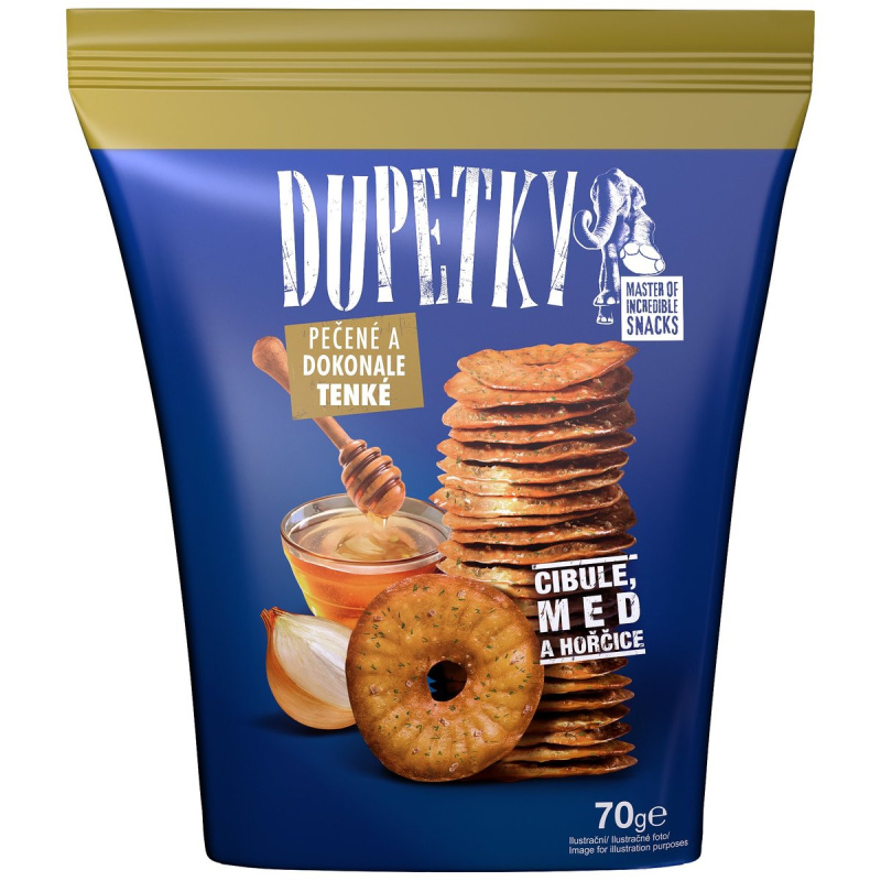 Dupetky Cibule, med a hořčice
