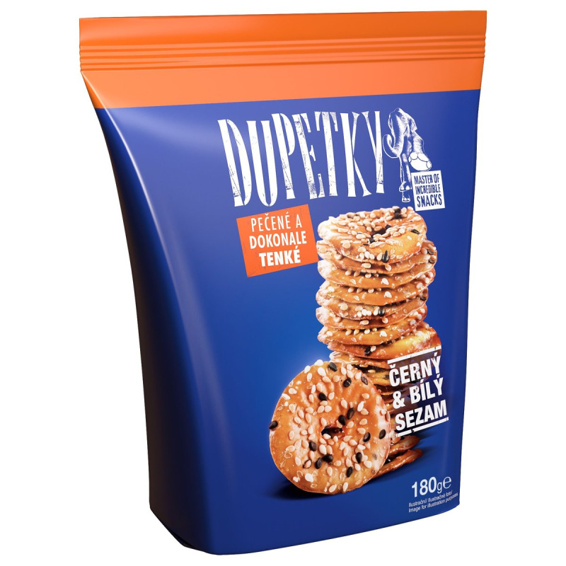 Dupetky Černý a bílý sezam MAXI