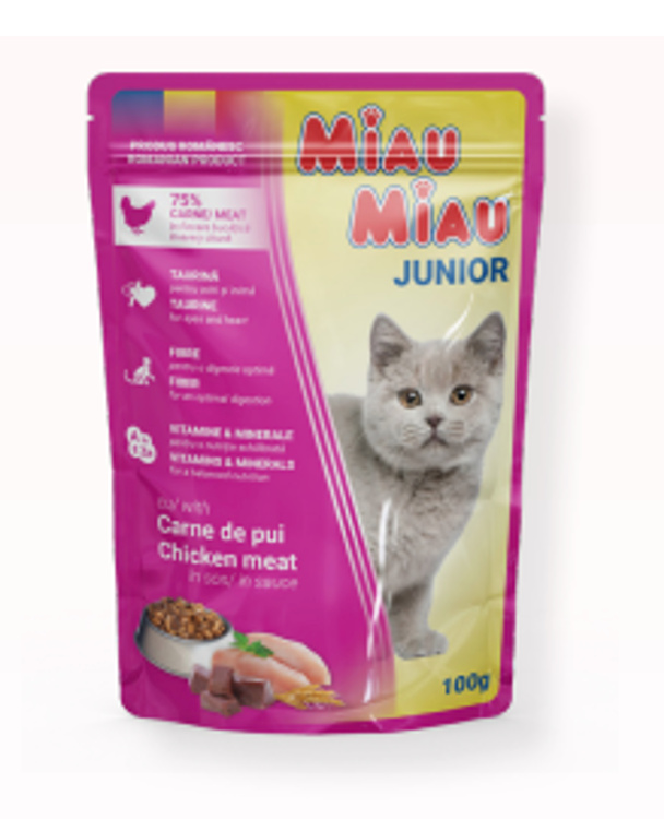 Miau Miau Kapsa Kitten Chicken - 7x100g