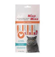 Miau Miau Creamy Snacks Cat kuřecí 15 g (4 pack)