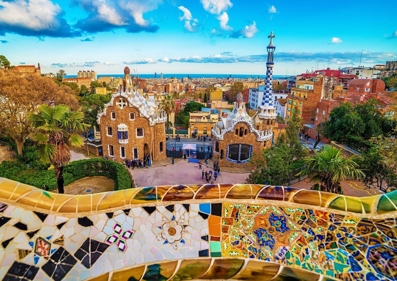 Enjoy Výhled z parku Güell Barcelona 1000 dílků