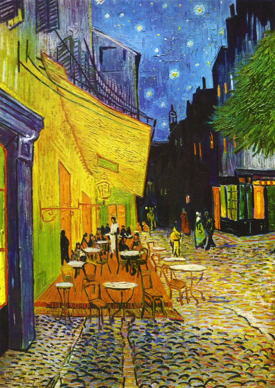 Enjoy Vincent Van Gogh: Terasa kavárny v noci 1000 dílků
