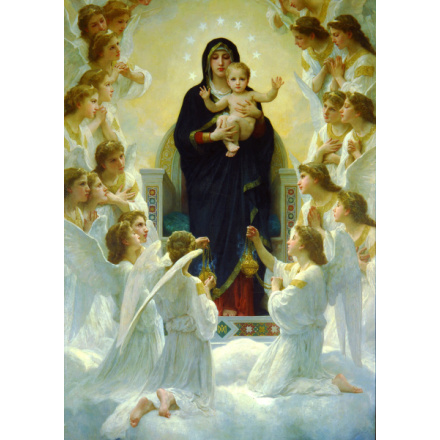Puzzle William Bouguereau: Panna s anděly 1000 dílků