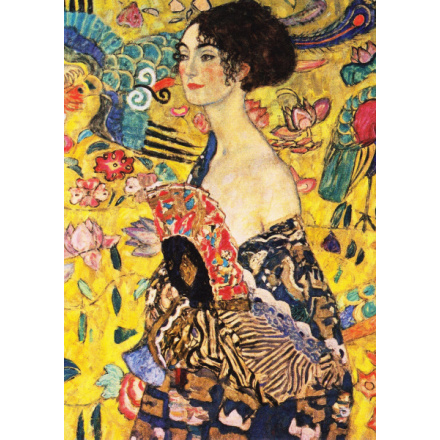 ENJOY puzzle Dáma s vějířem od Gustava Klimta 1000 dílků
