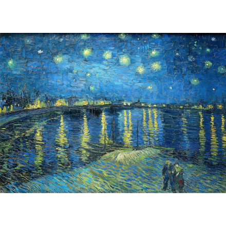 Puzzle Hvězdná noc nad Rhonou 1000 dílků