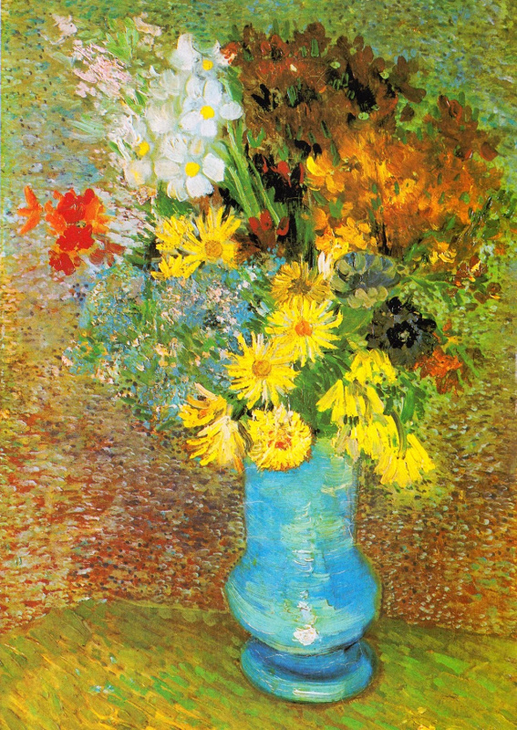Enjoy Vincent Van Gogh: Váza se sedmikráskami a sasankami 1000 dílků