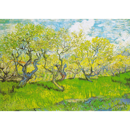 Puzzle Vincent Van Gogh: Kvetoucí sad 1000 dílků