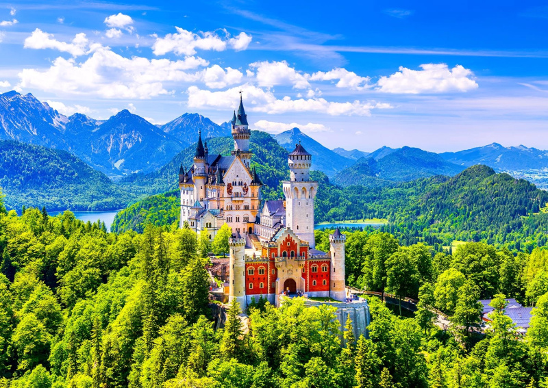 Enjoy Zámek Neuschwanstein v létě Německo 1000 dílků