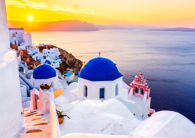 Enjoy Východ slunce nad Santorini Řecko 1000 dílků