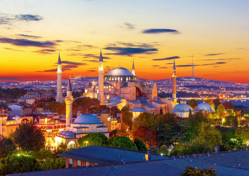 Enjoy Hagia Sofia při západu slunce Istanbul 1000 dílků