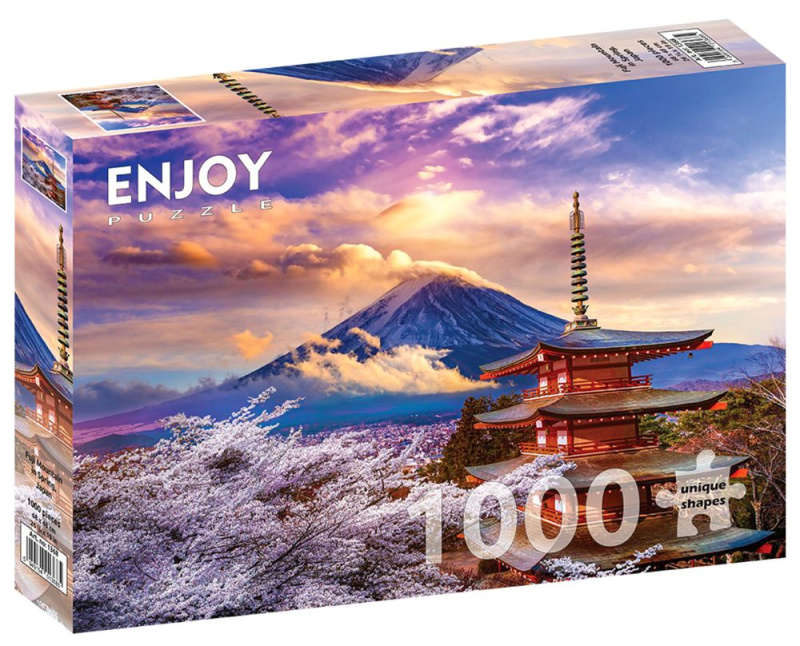 Puzzle Hora Fudži na jaře Japonsko 1000 dílků