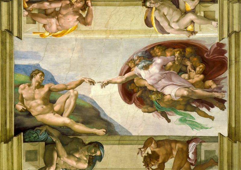 Enjoy puzzle Stvoření Adama od Michelangela Buonarrotiho 1000 dílků