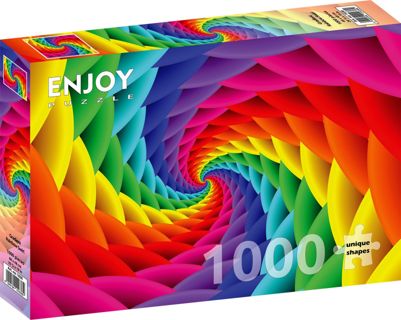 ENJOY Gradient: Duhový vír 1000 dílků