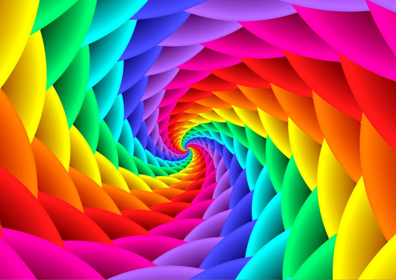 ENJOY Gradient: Duhový vír 1000 dílků