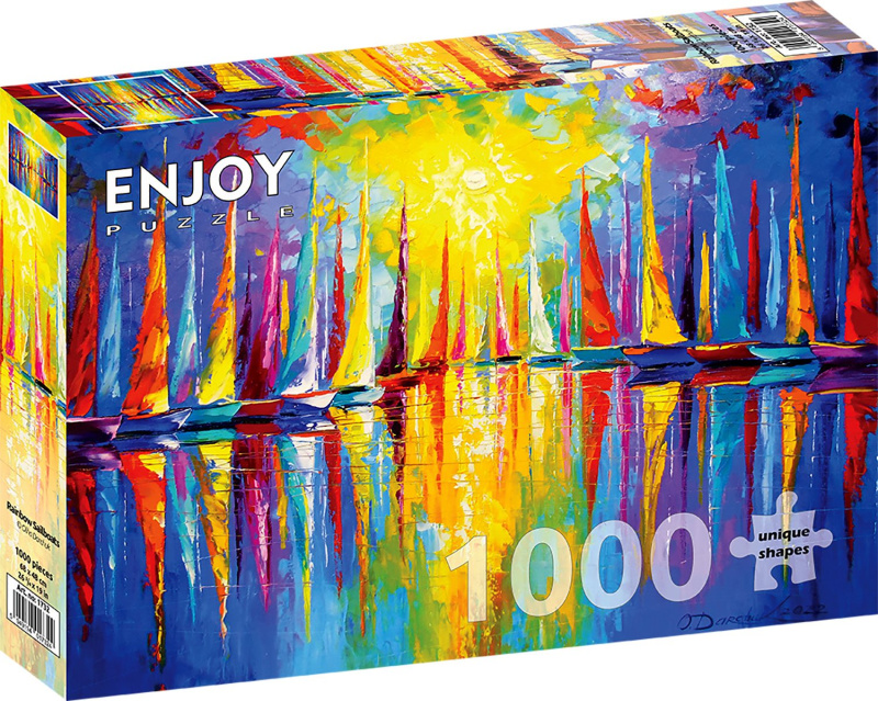 ENJOY Duhové plachetnice 1000 dílků