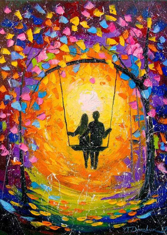 Puzzle Romantická láska 1000 dílků