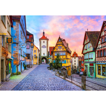 Puzzle Staré město Rothenburg Německo