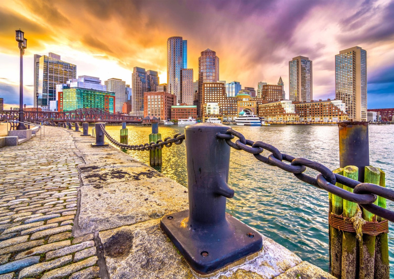 ENJOY Bostonský přístav za soumraku USA 1000 dílků