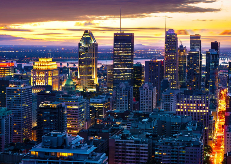 ENJOY Noční Montreal Kanada 1000 dílků