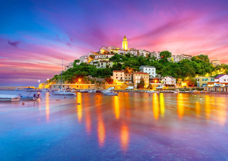 ENJOY Vesnice Vrbnik Chorvatsko 1000 dílků