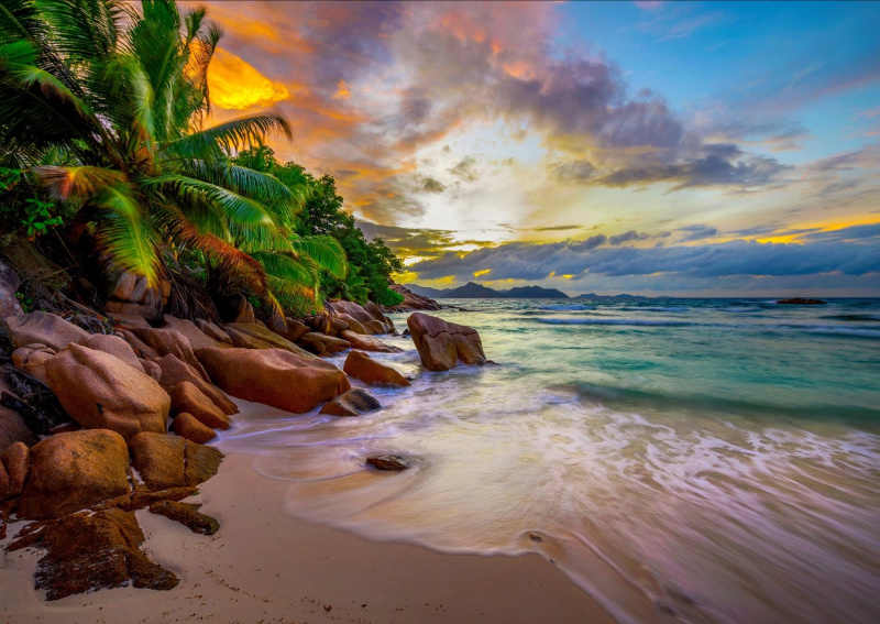 ENJOY Seychelské pláže při západu slunce 1000 dílků