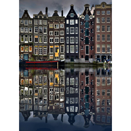 Enjoy puzzle Domy v Amsterdamu 1000 dílků