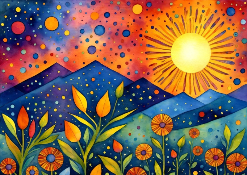 ENJOY Déšť při západu slunce 1000 dílků