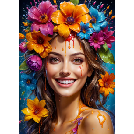 ENJOY Květinová dívka 1000 dílků
