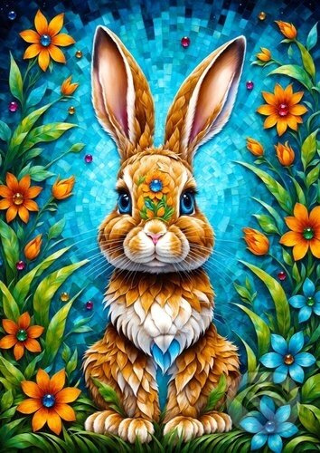 ENJOY Zahradní králíček 1000 dílků