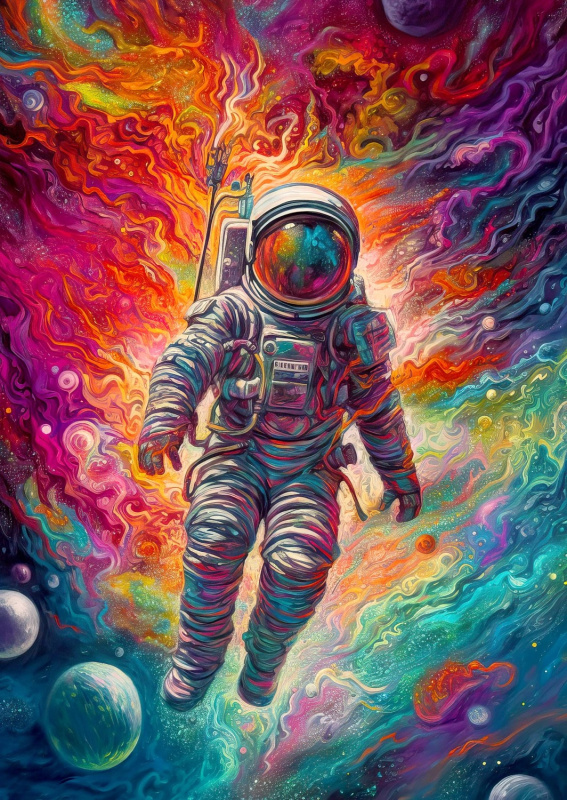 Nulová gravitace - puzzle z kategorie Umělecké
