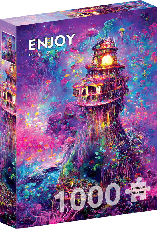 Podvodní maják - puzzle z kategorie Umělecké