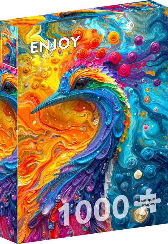 Enjoy puzzle Mramorové peří 1000 dílků