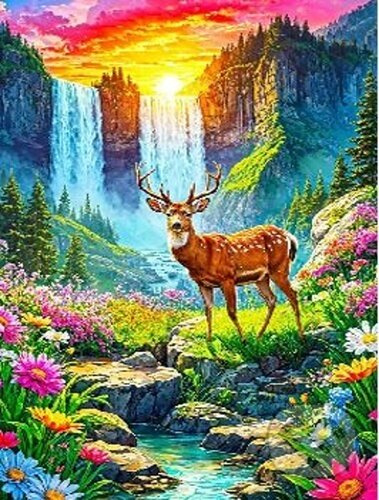 Užívejte si puzzle Ráj jelenů 1000 dílků