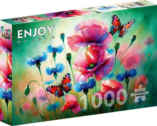 Enjoy puzzle Motýlí zahrada 1000 dílků