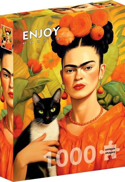 Enjoy puzzle Frida Kahlo s kočkou 1000 dílků