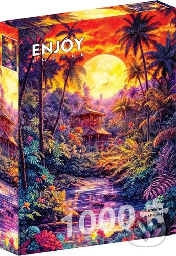 Enjoy puzzle Soumrak v džungli 1000 dílků