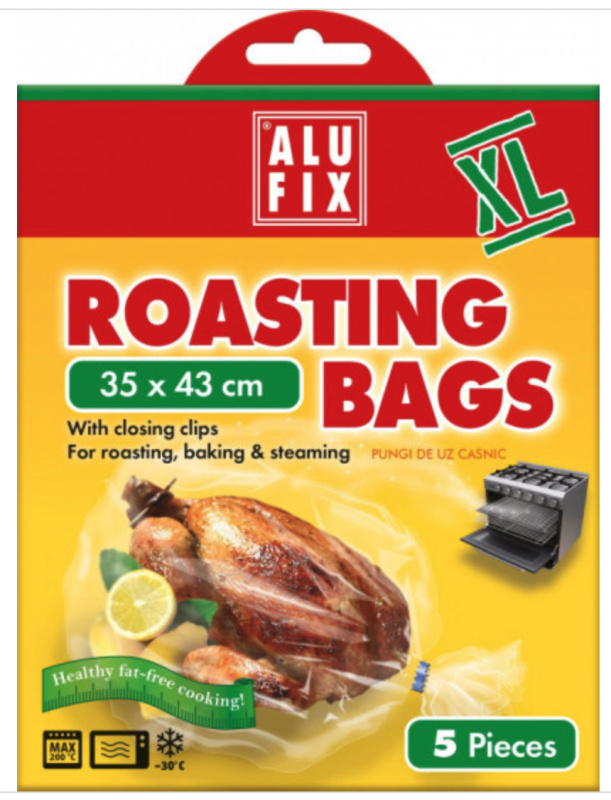 Alufix Sáčky na pečení se svorkami, 35×43 cm