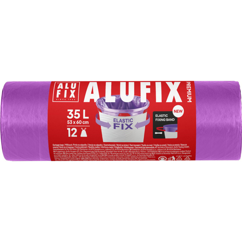 Alufix Elastic Fix Pytle na odpadky 35 l 12 ks