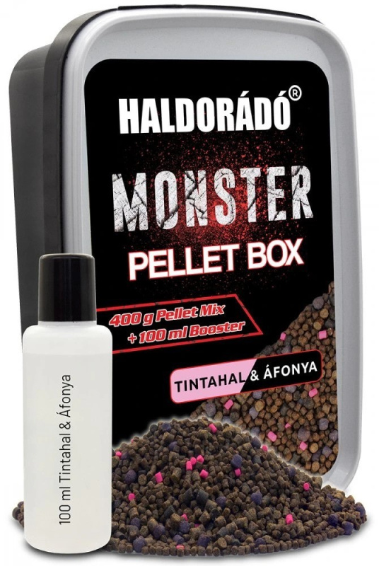Haldorádó pelety monster pellet box 400 g 2 mm - kalamáry borůvka