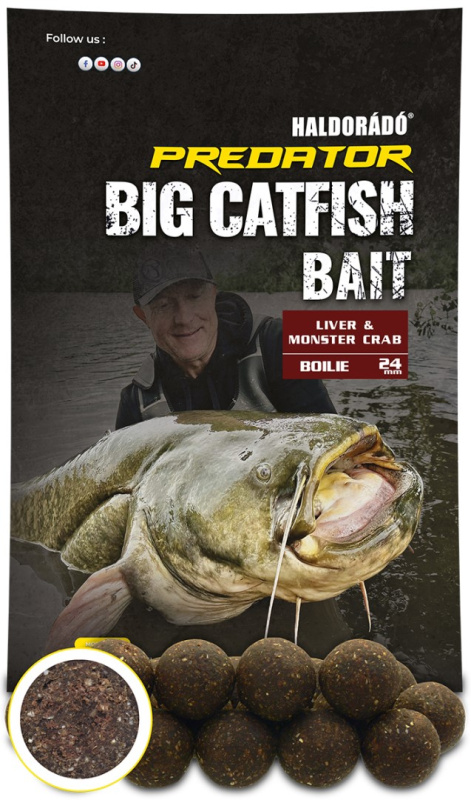 Haldorádó boilies catfish bait liver monster crab 1 kg - 24 mm