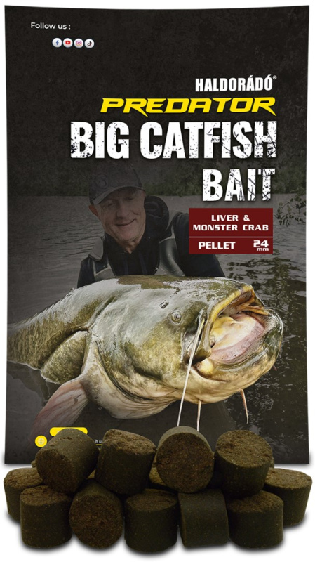 Haldorádó pelety catfish bait pellet liver monster crab - 1 kg 24 mm