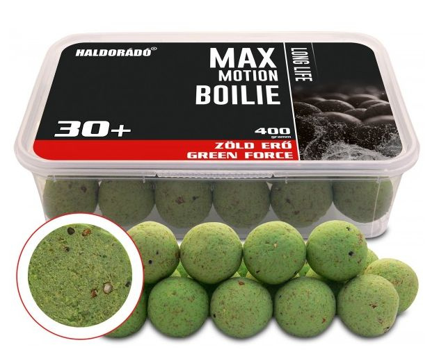Haldorádó boilie max motion long life 400 g 30 + mm - green force
